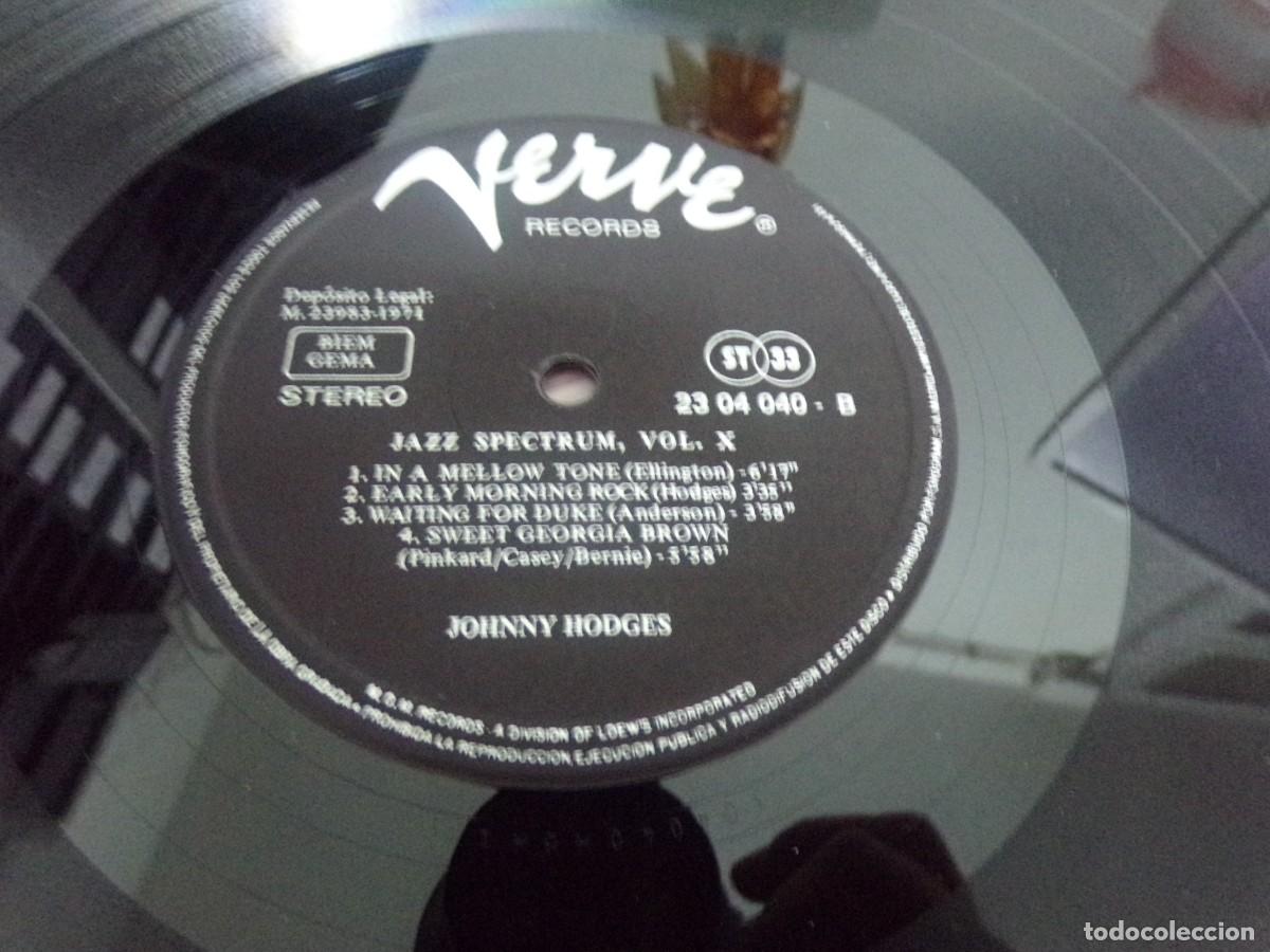 Discos de vinilo: JAZZ SPECTRUM JOHNNY HODGES LP - Foto 3