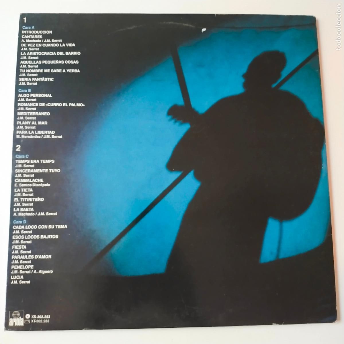 Discos de vinilo: JOAN MANUEL SERRAT - EN DIRECTO- 2 LP + LIBRETO. - Foto 3