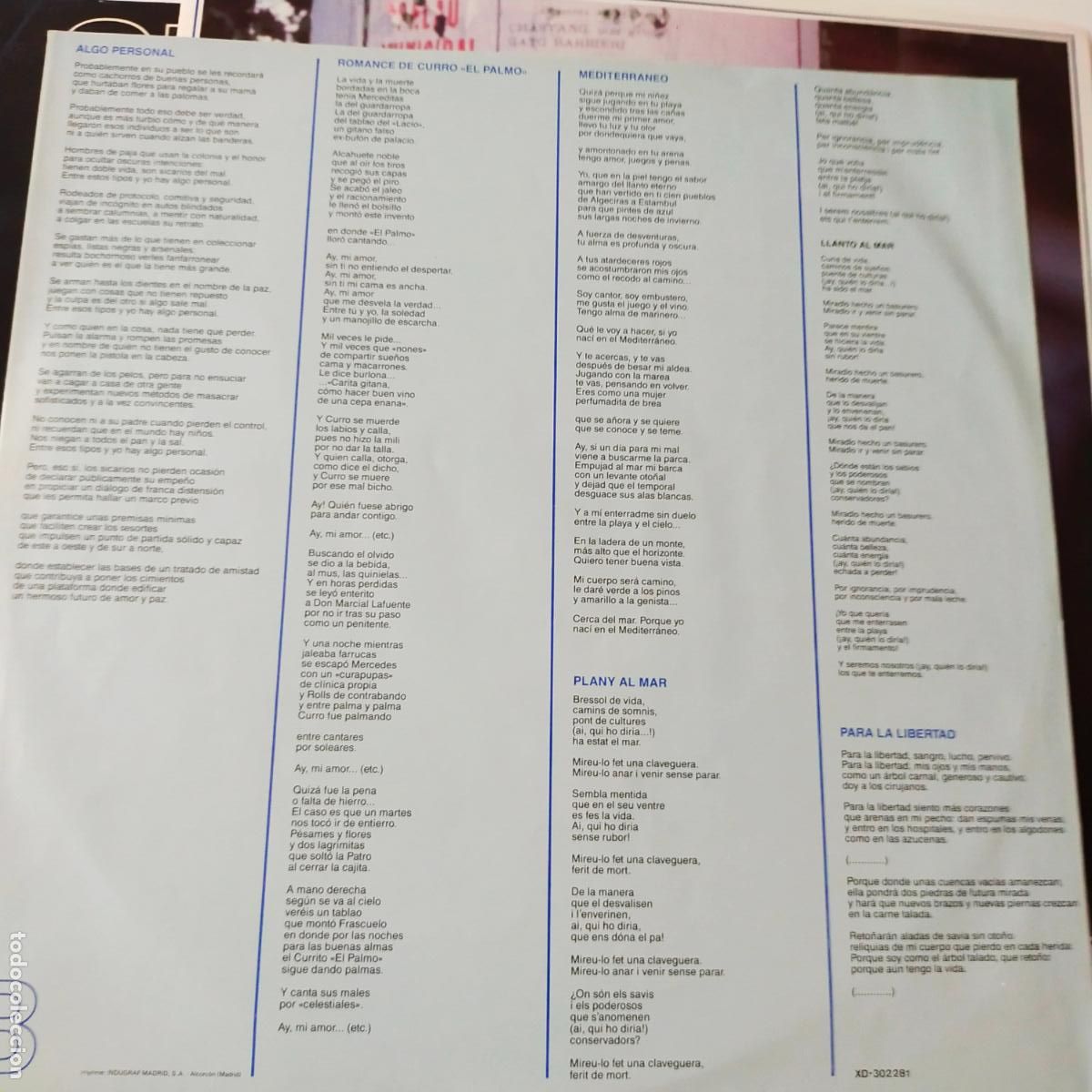 Discos de vinilo: JOAN MANUEL SERRAT - EN DIRECTO- 2 LP + LIBRETO. - Foto 7