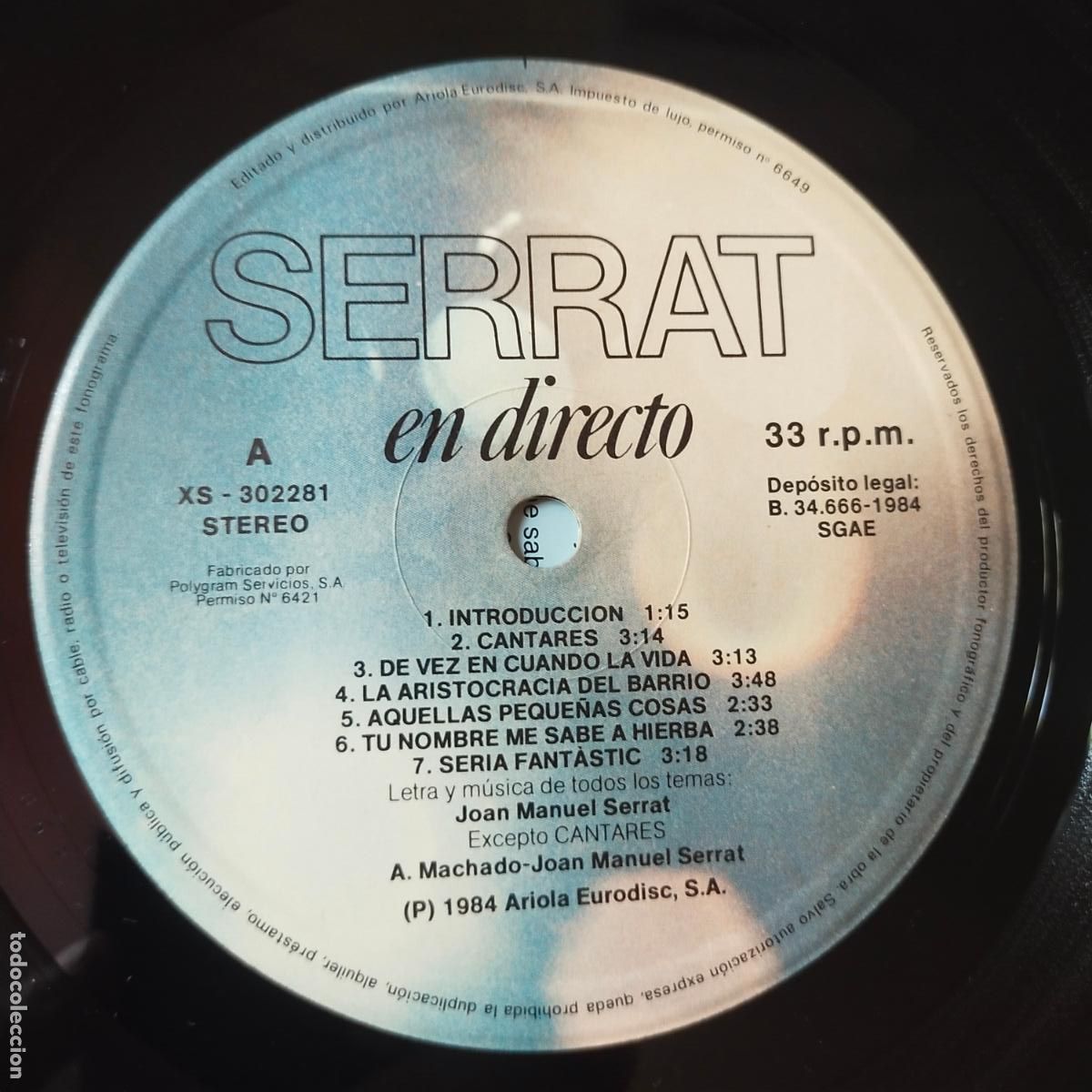 Discos de vinilo: JOAN MANUEL SERRAT - EN DIRECTO- 2 LP + LIBRETO. - Foto 8