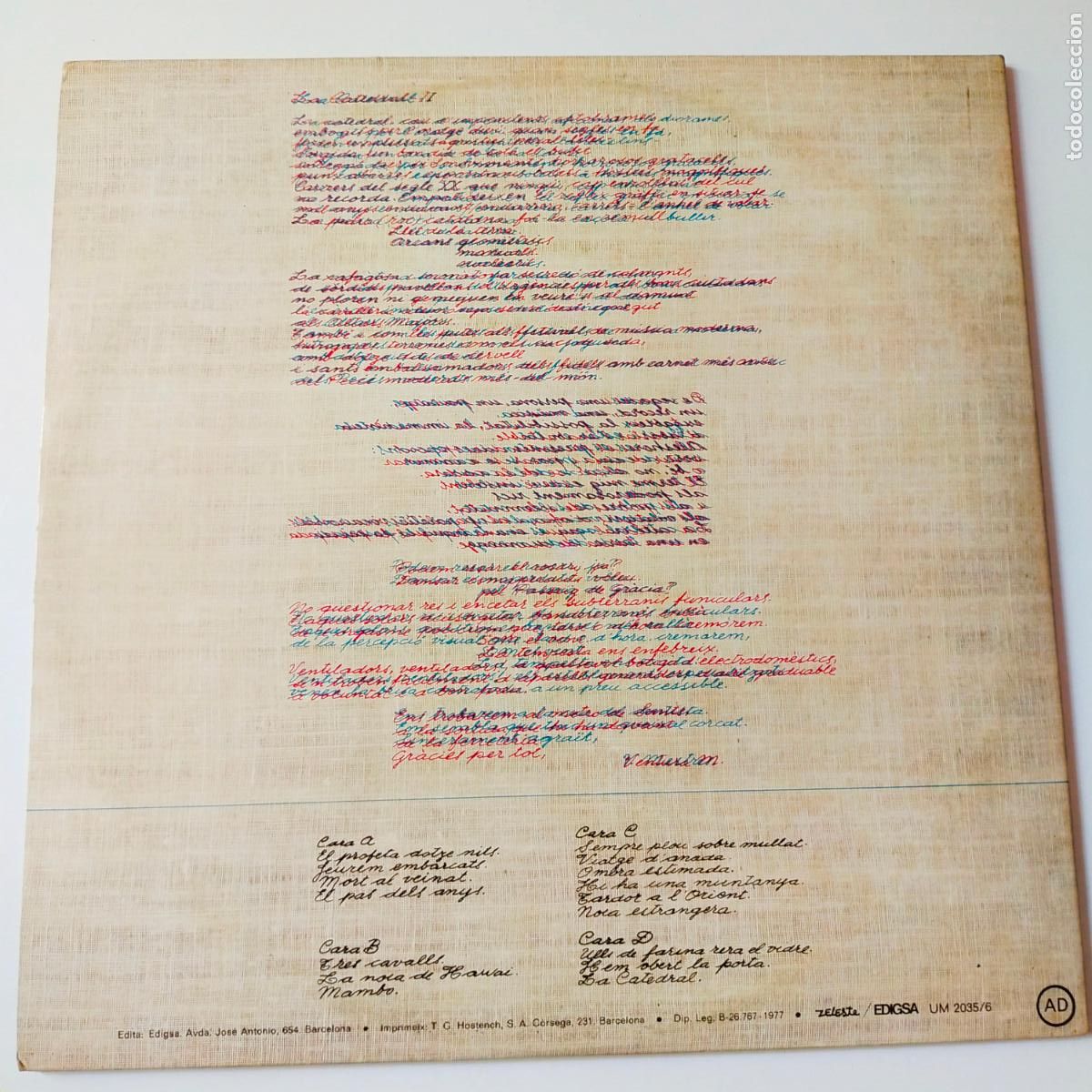 Discos de vinilo: SISA- LA CATEDRAL- 2 LP 1977- DISCOS COMO NUEVOS- REF. 2 - Foto 3
