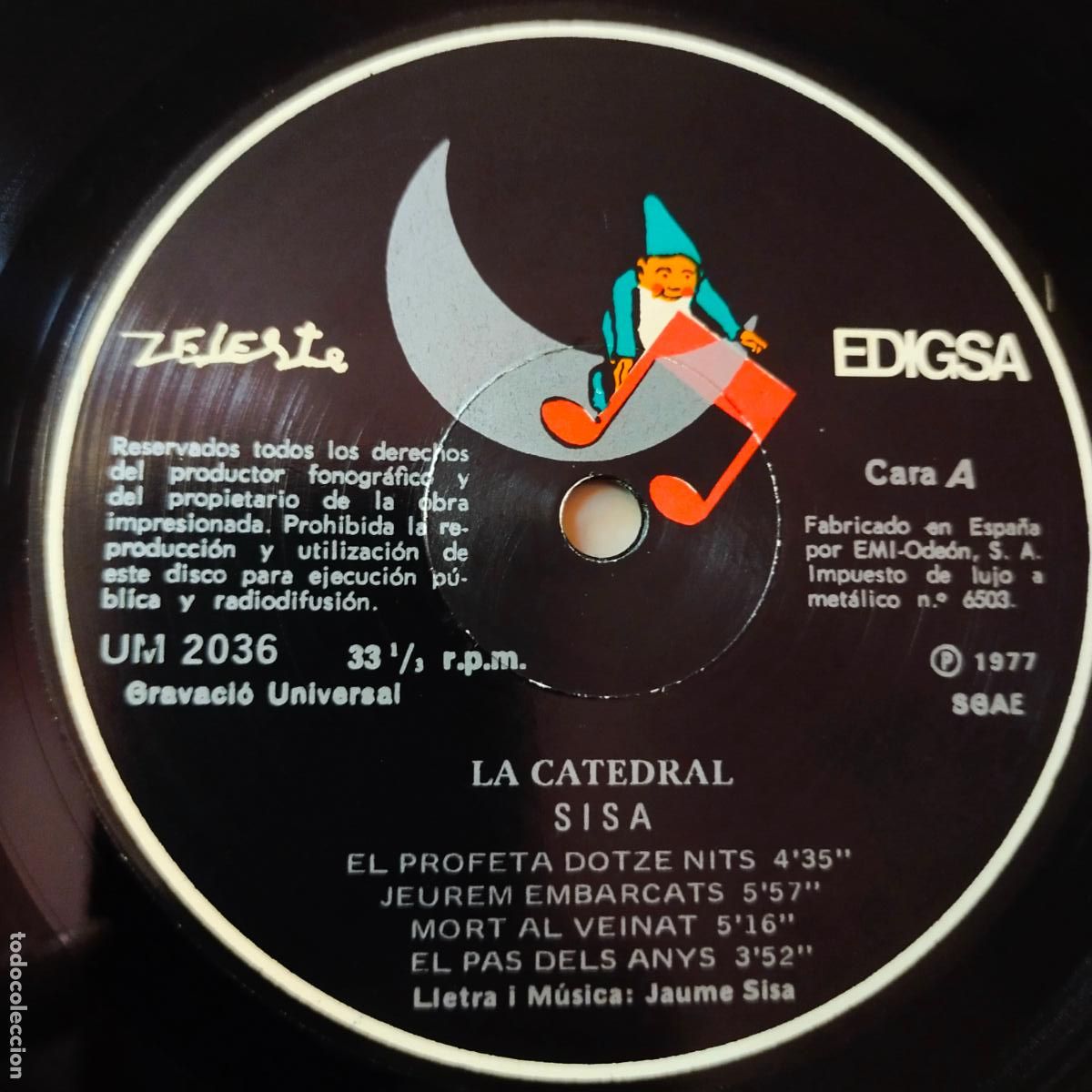 Discos de vinilo: SISA- LA CATEDRAL- 2 LP 1977- DISCOS COMO NUEVOS- REF. 2 - Foto 4