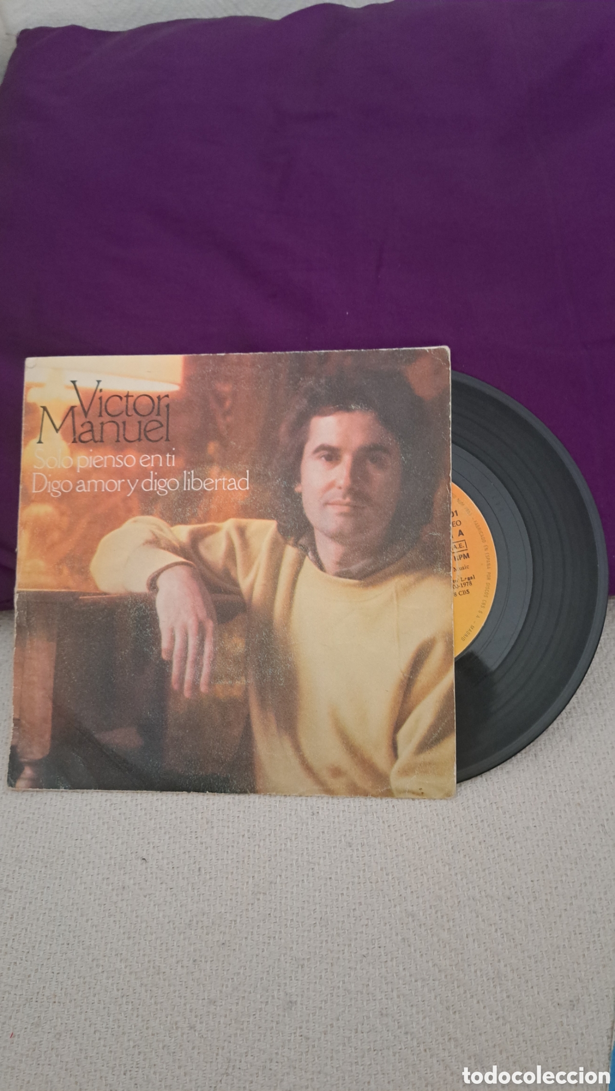 Discos de vinilo: Victor Manuel solo pienso en ti - Foto 1