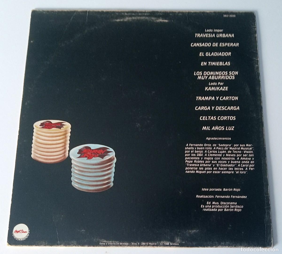 Discos de vinilo: LP BAR&Oacute;N ROJO - &iexcl;NO VA M&Aacute;S! - Foto 2