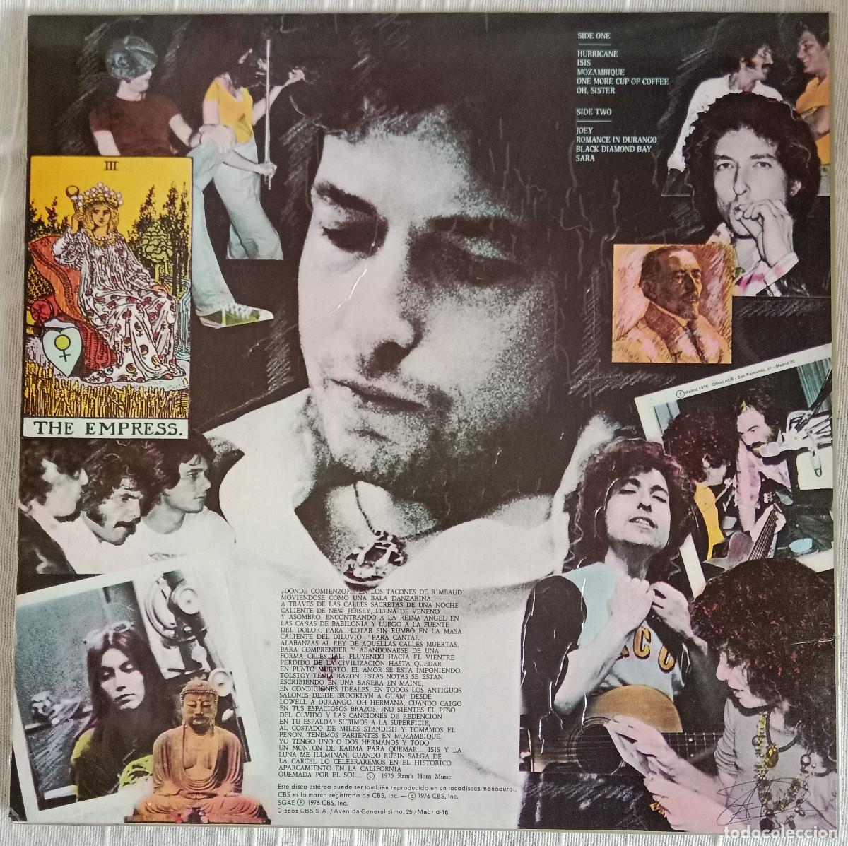 Discos de vinilo: Bob Dylan - Desire - Edit. CBS Inc. 1976 (P) - Foto 2
