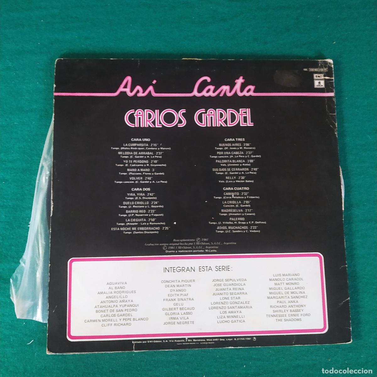 Discos de vinilo: Carlos Gardel &ndash; Carlos Gardel - Foto 2