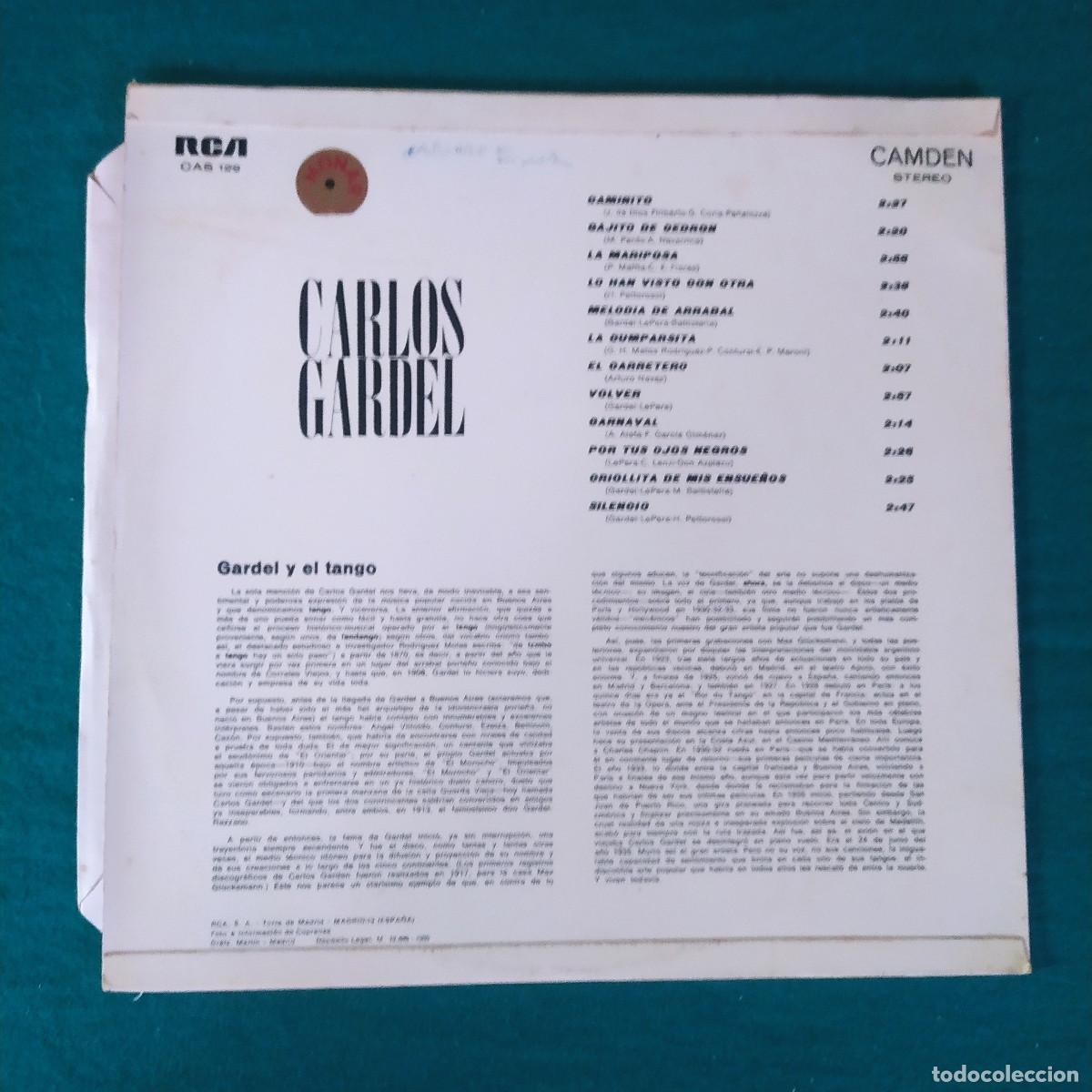 Discos de vinilo: Carlos Gardel &ndash; Carlos Gardel - Foto 2