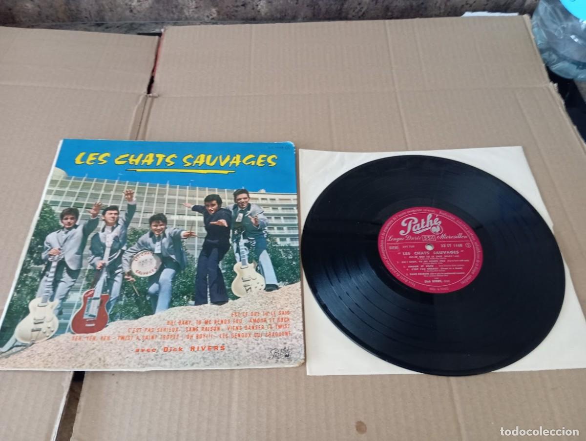 Disques de vinyle: LES CHATS SAUVAGES / LP PORTADA DOBLE 25 CM 10 PULGADAS / PATHE