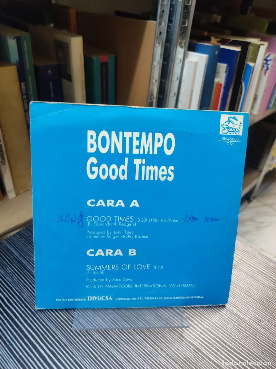 Discos de vinilo: Bontempo &ndash; Good Times (1987 Re-make) - Foto 2