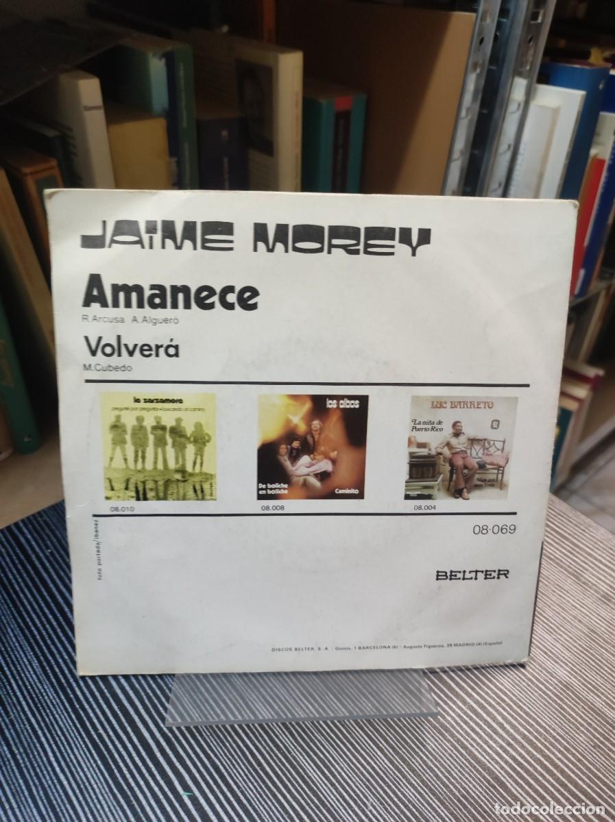 Discos de vinilo: Jaime Morey &ndash; Amanece - Foto 2