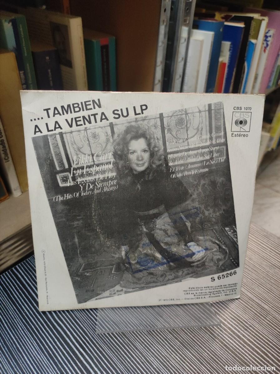 Discos de vinilo: Vikki Carr &ndash; Canta En Espa&ntilde;ol: Y Volver&eacute; - Foto 2
