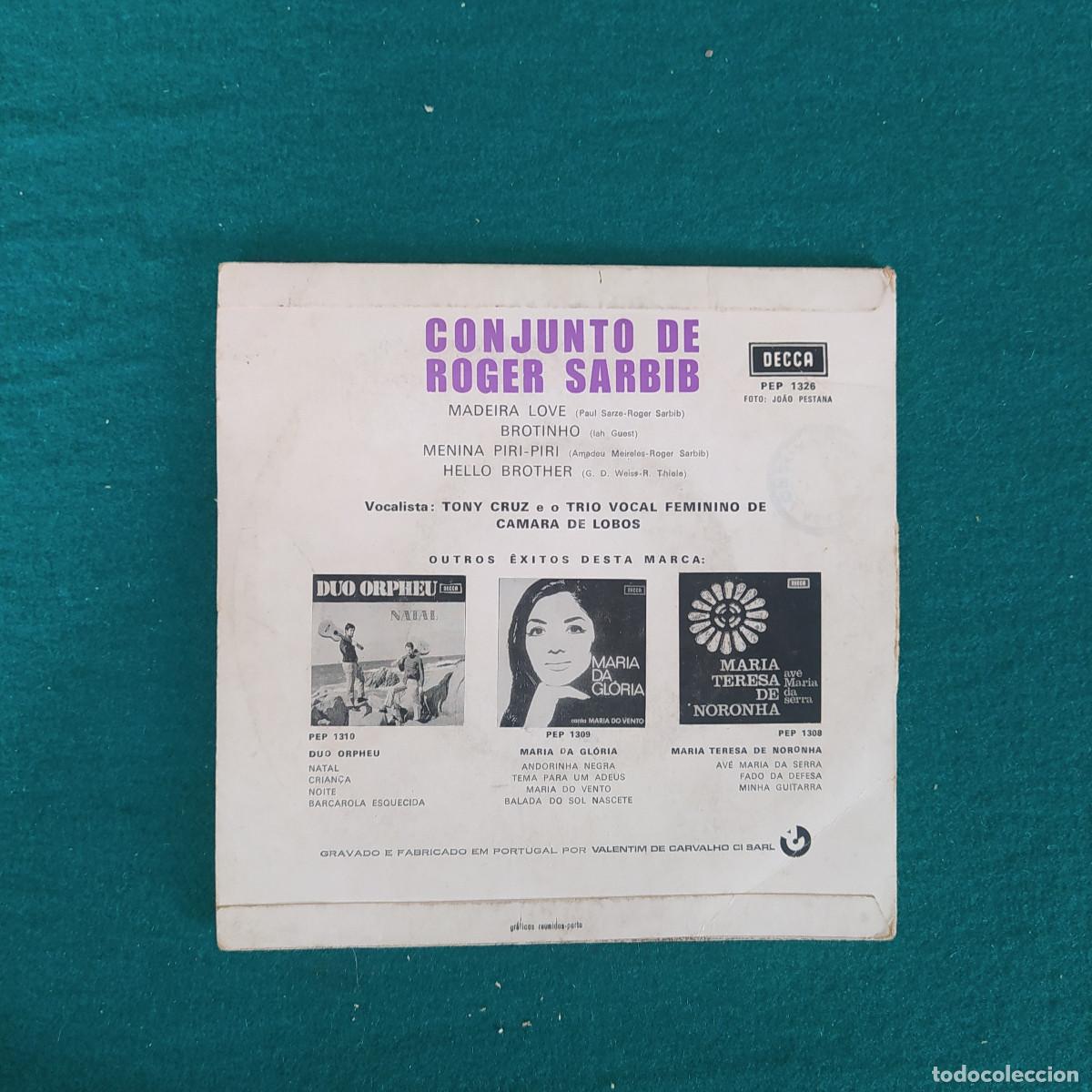 Discos de vinilo: Conjunto De Roger Sarbib &ndash; Madeira Love - Foto 2