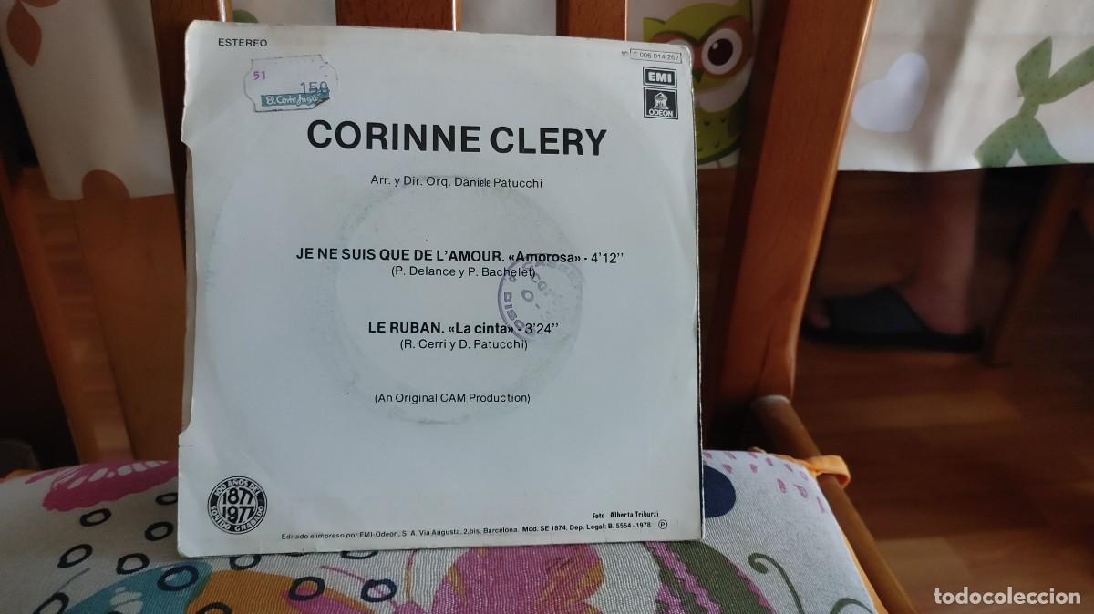 Discos de vinilo: CORINNE CLERY-SINGLE HISTOIRE DO - Foto 2