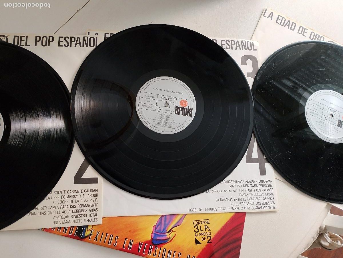 Discos de vinilo: La Edad De Oro Del Pop Espa&ntilde;ol, 3 lps 1987 - Foto 4