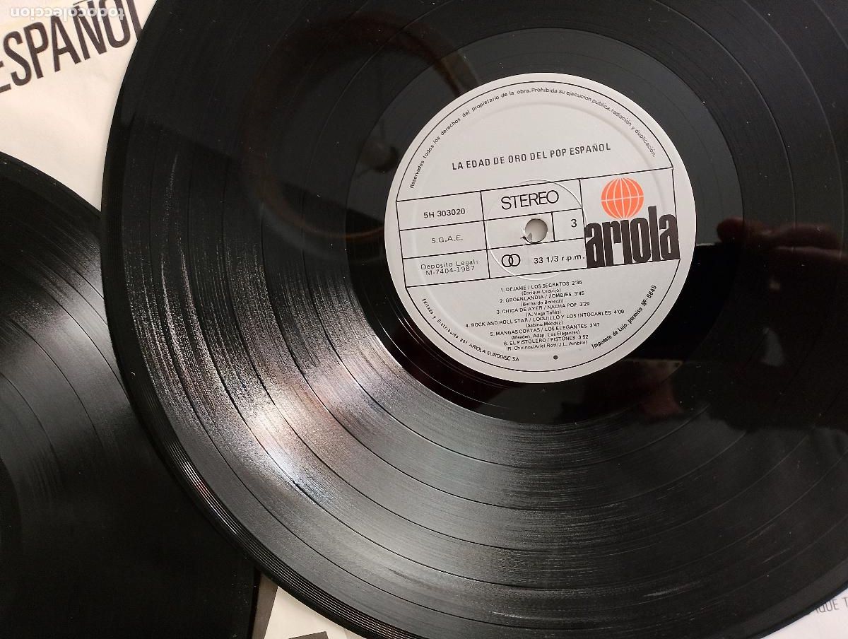 Discos de vinilo: La Edad De Oro Del Pop Espa&ntilde;ol, 3 lps 1987 - Foto 6