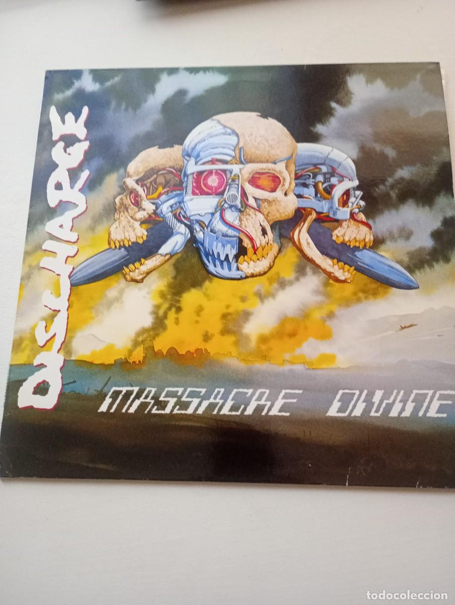 Discos de vinilo: Discharge. Masacre divine. Vinilo. - Foto 1