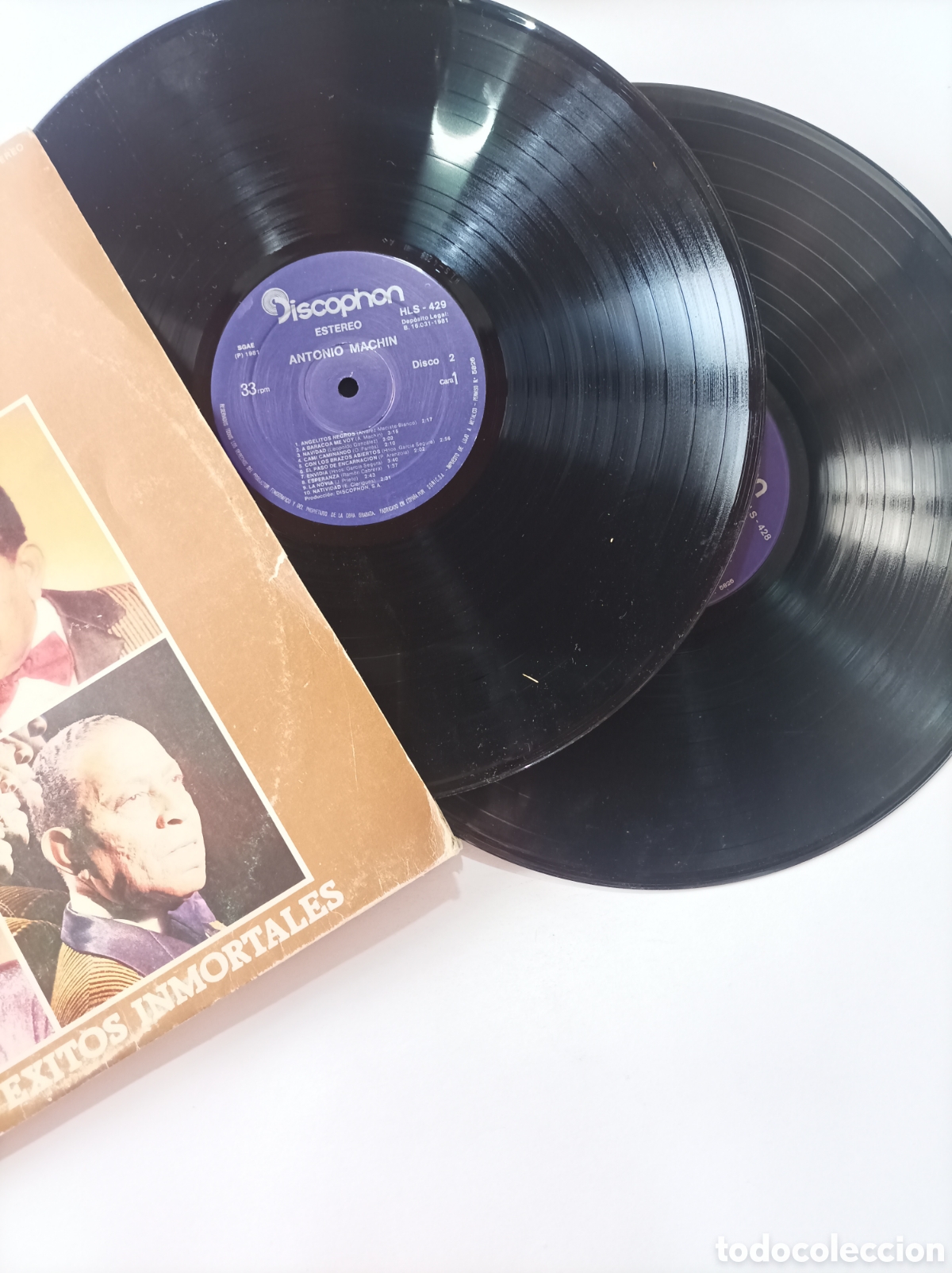 Discos de vinilo: ANTONIO MACHIN. EXITOS. DISCOPHON. 1981. DISCO VINILO ANTIGUO. - Foto 3