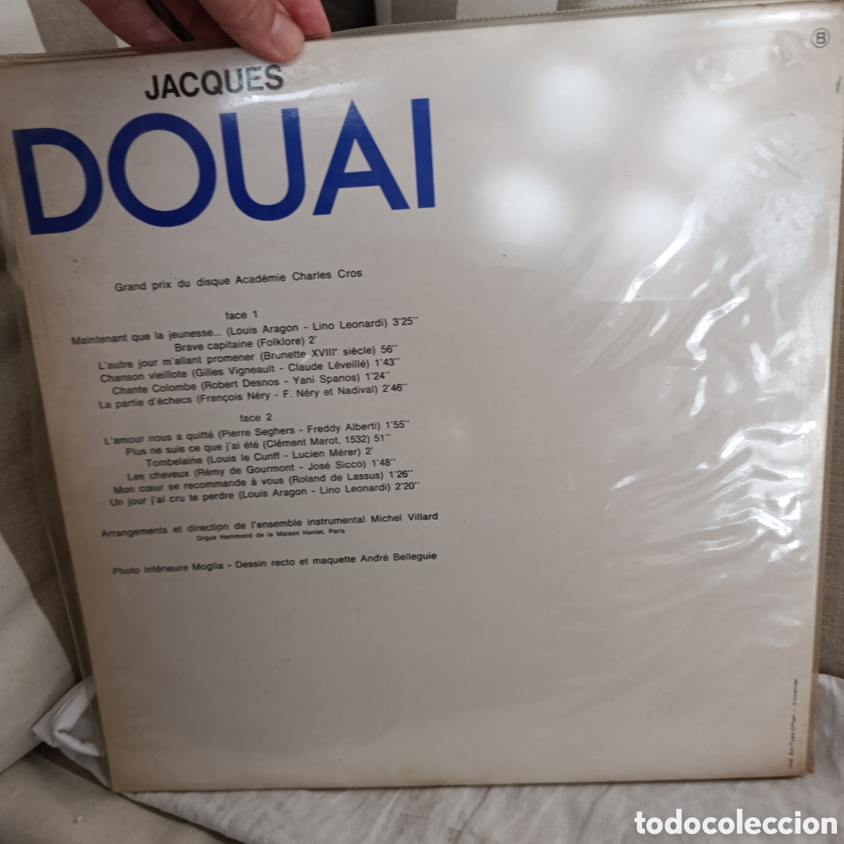 Discos de vinilo: Jacques Douai,La bo&icirc;te &agrave; musique,disco vinilo - Foto 2