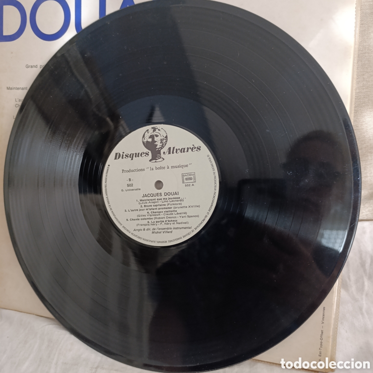 Discos de vinilo: Jacques Douai,La bo&icirc;te &agrave; musique,disco vinilo - Foto 3