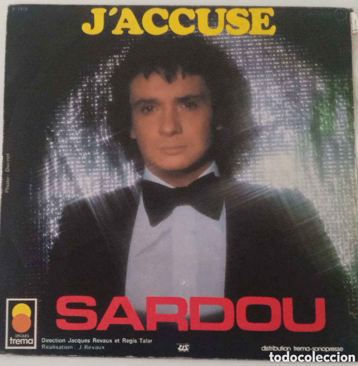 Discos de vinilo: MICHEL SARDOU - La Vieille (1976) single - Foto 2