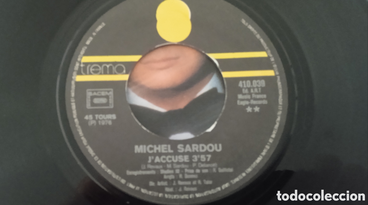 Discos de vinilo: MICHEL SARDOU - La Vieille (1976) single - Foto 4