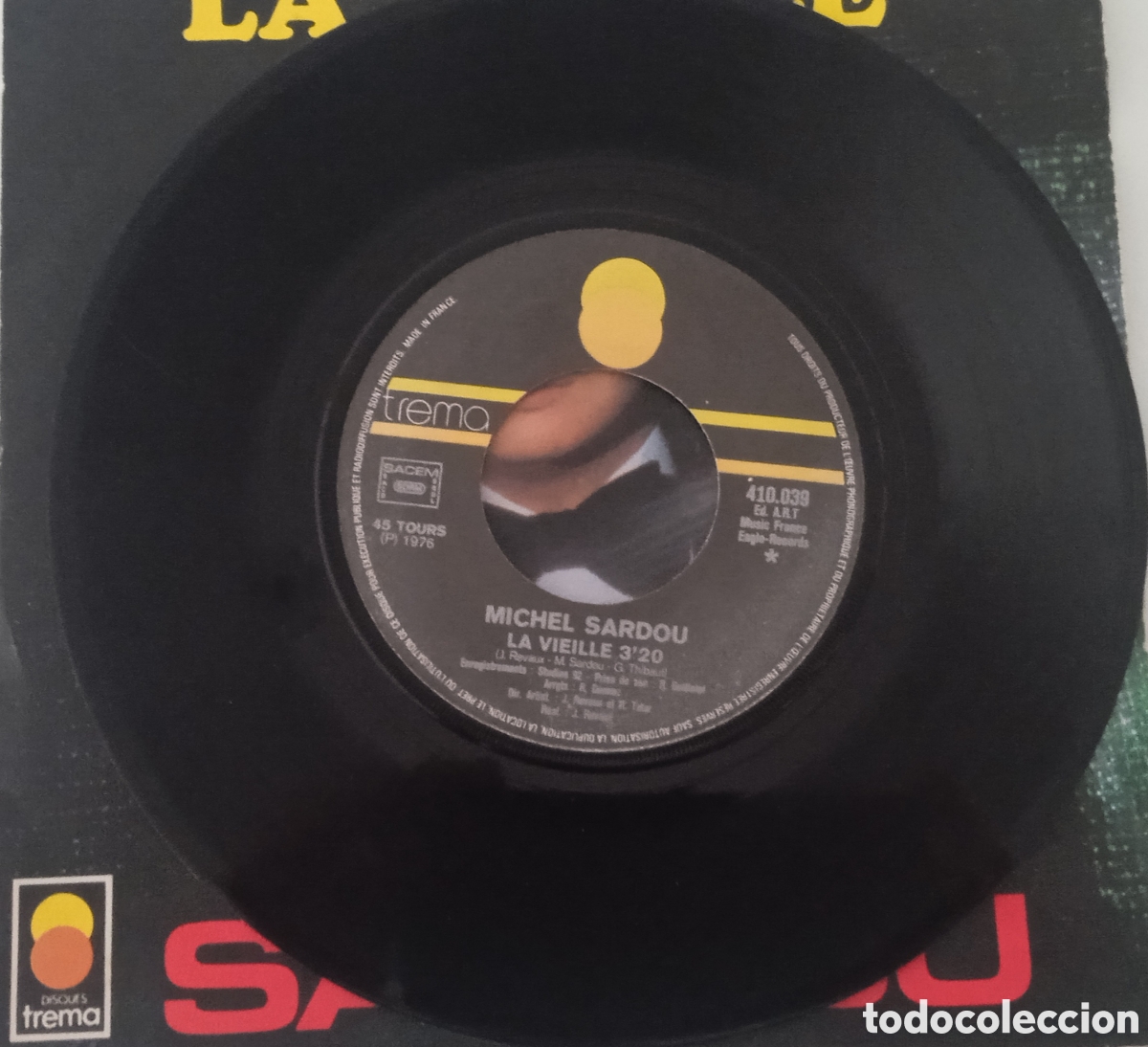 Discos de vinilo: MICHEL SARDOU - La Vieille (1976) single - Foto 5
