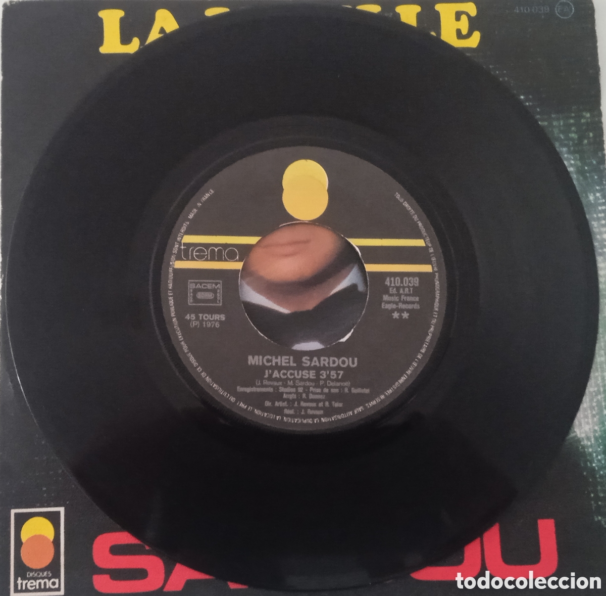 Discos de vinilo: MICHEL SARDOU - La Vieille (1976) single - Foto 6