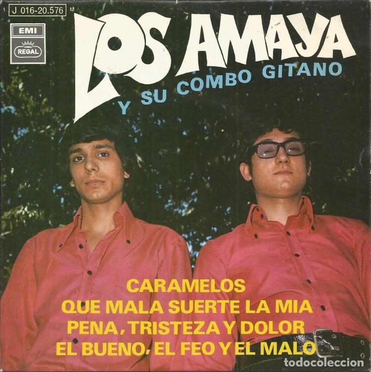 Discos de vinilo: LOS AMAYA Y SU COMBO GITANO &middot;&middot;&middot; Caramelos (+3) - EP - Foto 1
