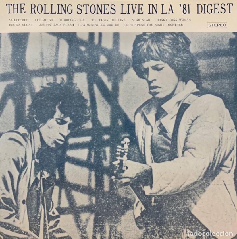 Discos de vinilo: The Rolling Stones / Live in LA 81 Digest - Foto 1