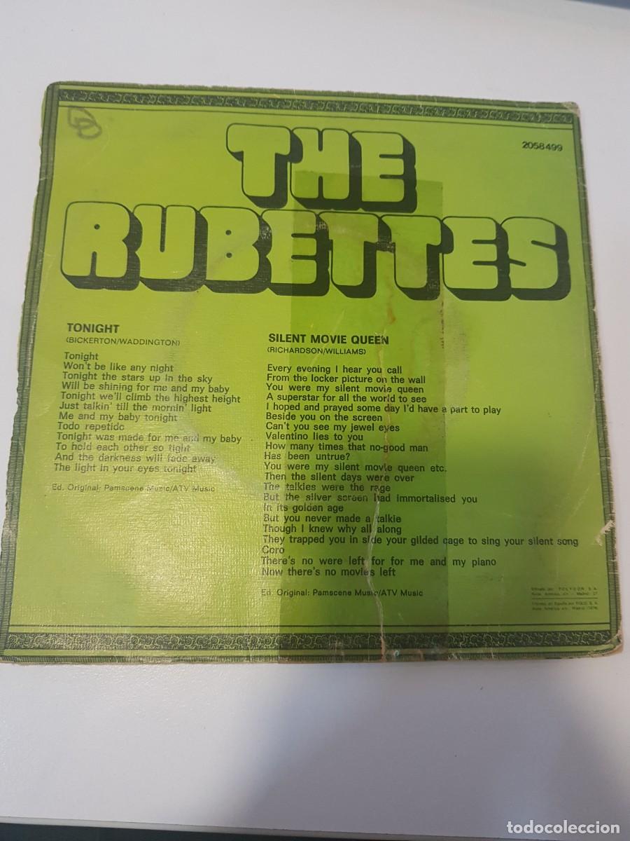 Discos de vinilo: Vinilo Single The Rubettes Tonight - Foto 2