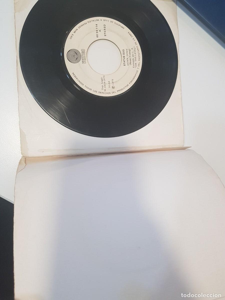 Discos de vinilo: Vinilo Single Status Quo Down, Down Night Ride - Foto 2