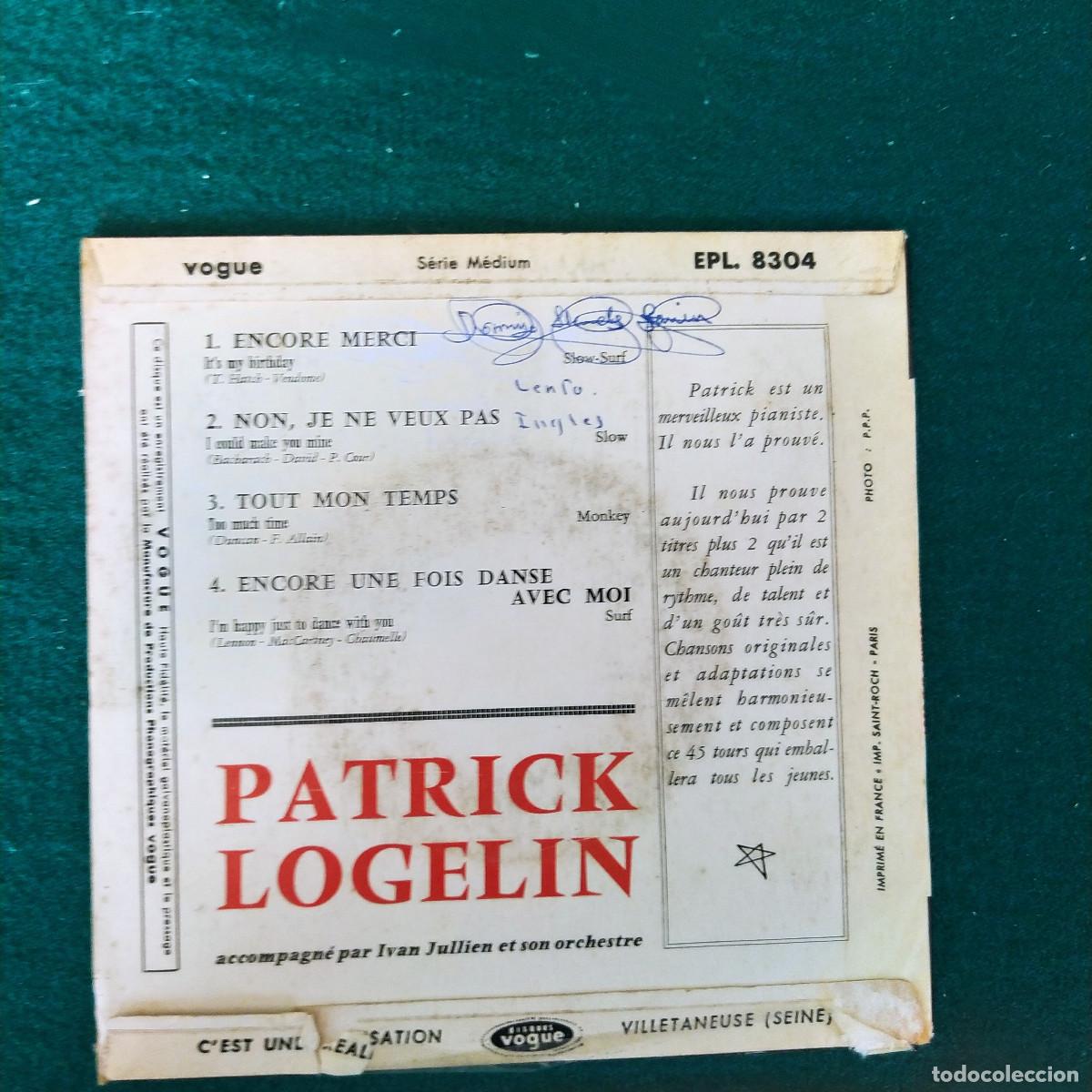 Discos de vinilo: Patrick Logelin &ndash; Encore Merci - Foto 2