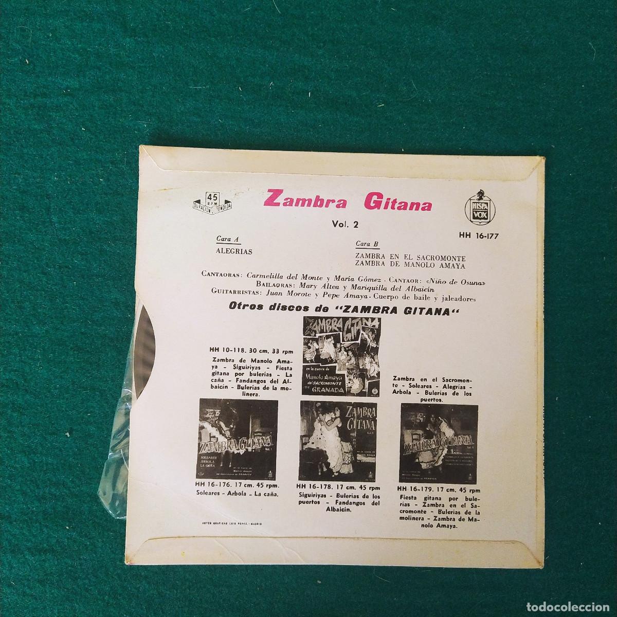 Discos de vinilo: Zambra Gitana &ndash; Zambra Gitana Vol. 2 - Foto 2