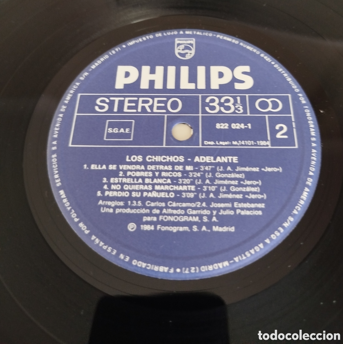 Discos de vinilo: Los chichos - Adelante - Foto 3