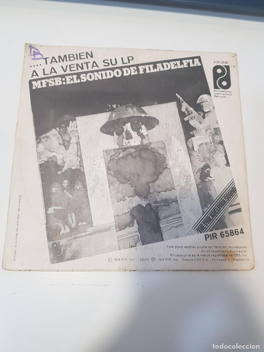 Discos de vinilo: Vinilo Single MFSB AMOR ES EL MENSAJE - Foto 2