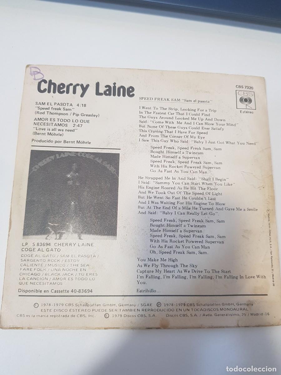Discos de vinilo: Vinilo Single CHERRY LANE SAM EL PASOTA - Foto 2