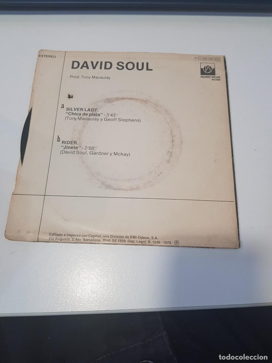 Discos de vinilo: Vinilo Single DAVID SOUL CHICA DE PLATA - Foto 2