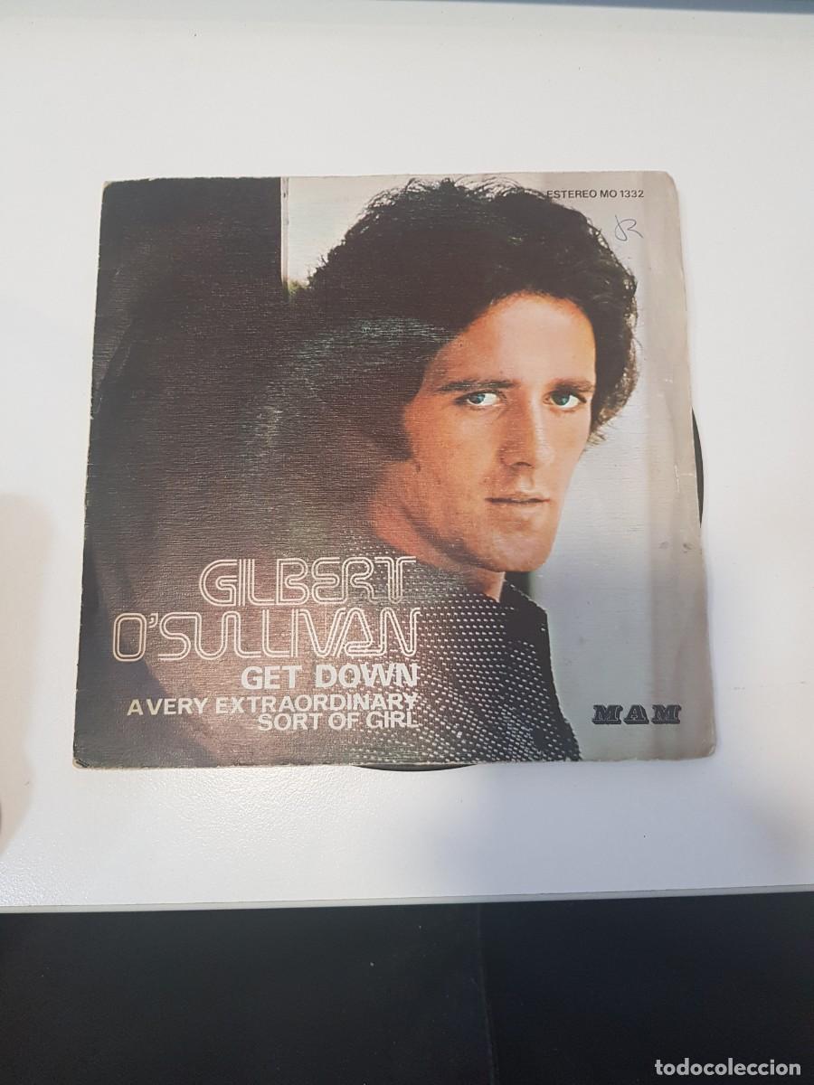 Discos de vinilo: Vinilo Single GILBERT OSULLIVAN GET DOWN - Foto 1