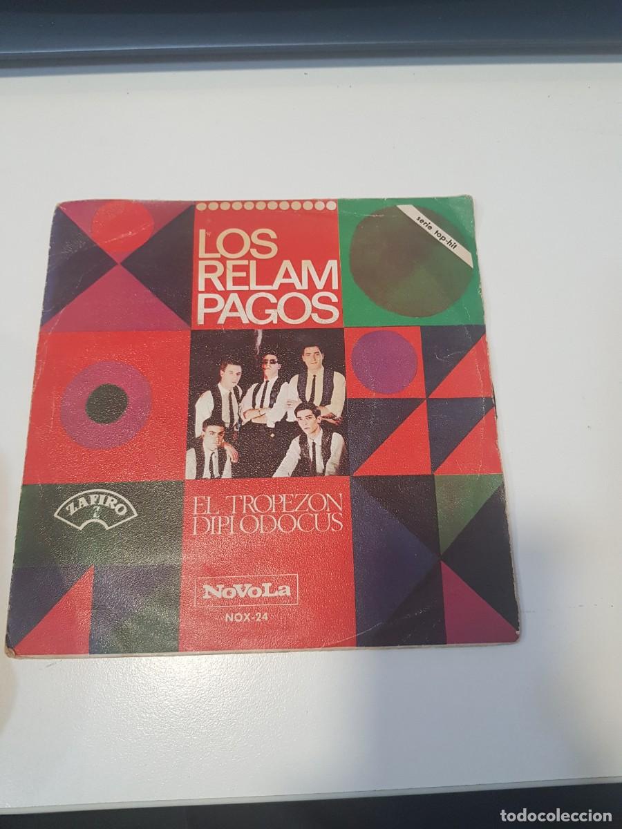 Discos de vinilo: Vinilo Single LOS RELAMPAGOS EL TROPEZON DIPLODOCUS - Foto 2