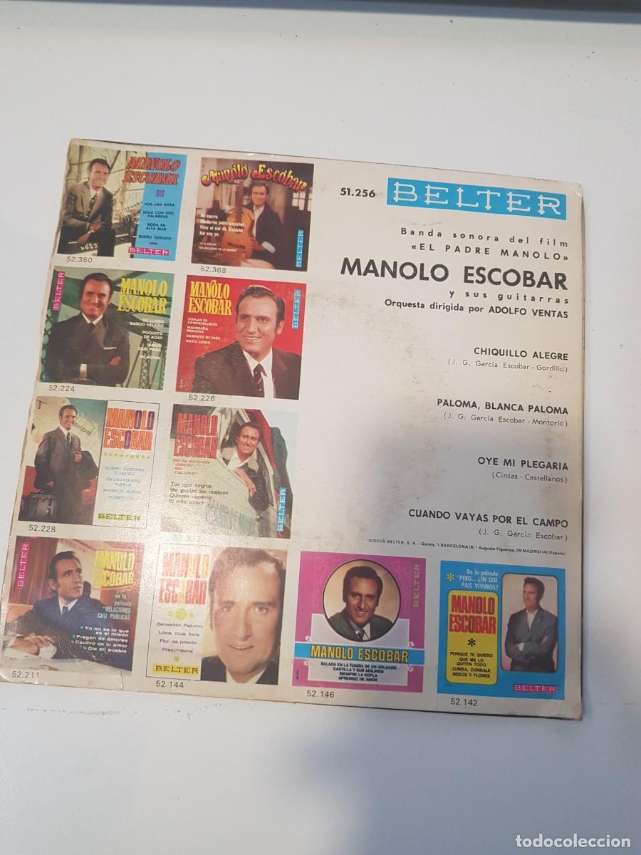 Discos de vinilo: Vinilo Single Manolo escobar el padre manolo - Foto 2