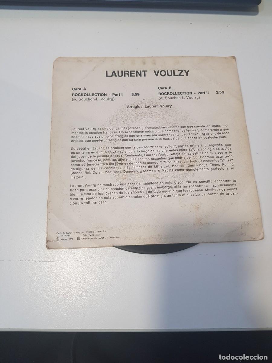 Discos de vinilo: Vinilo Single LAURENT VOULZY ROCKOLLECTION - Foto 2