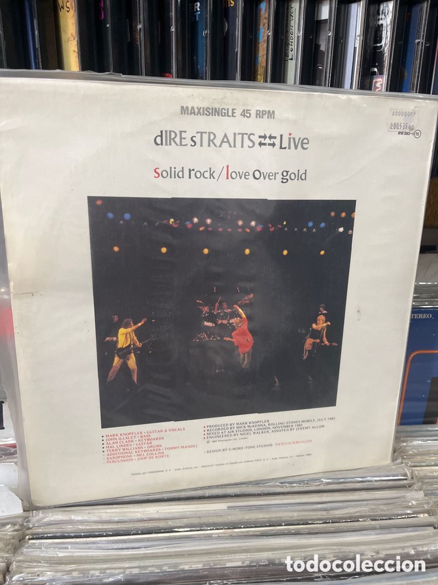 Discos de vinilo: dir&eacute; straits live love over gold solid rock - Foto 2