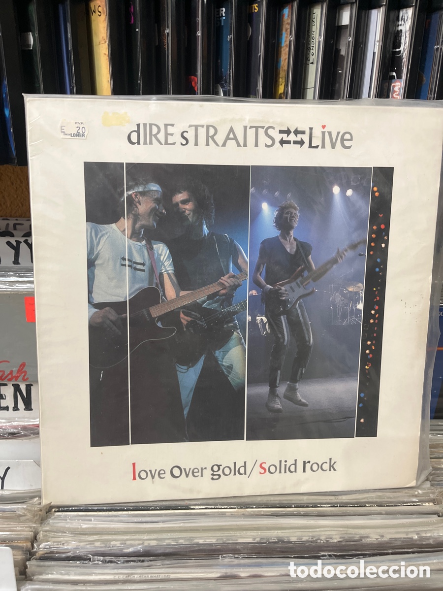 Discos de vinilo: dir&eacute; straits live love over gold solid rock - Foto 1