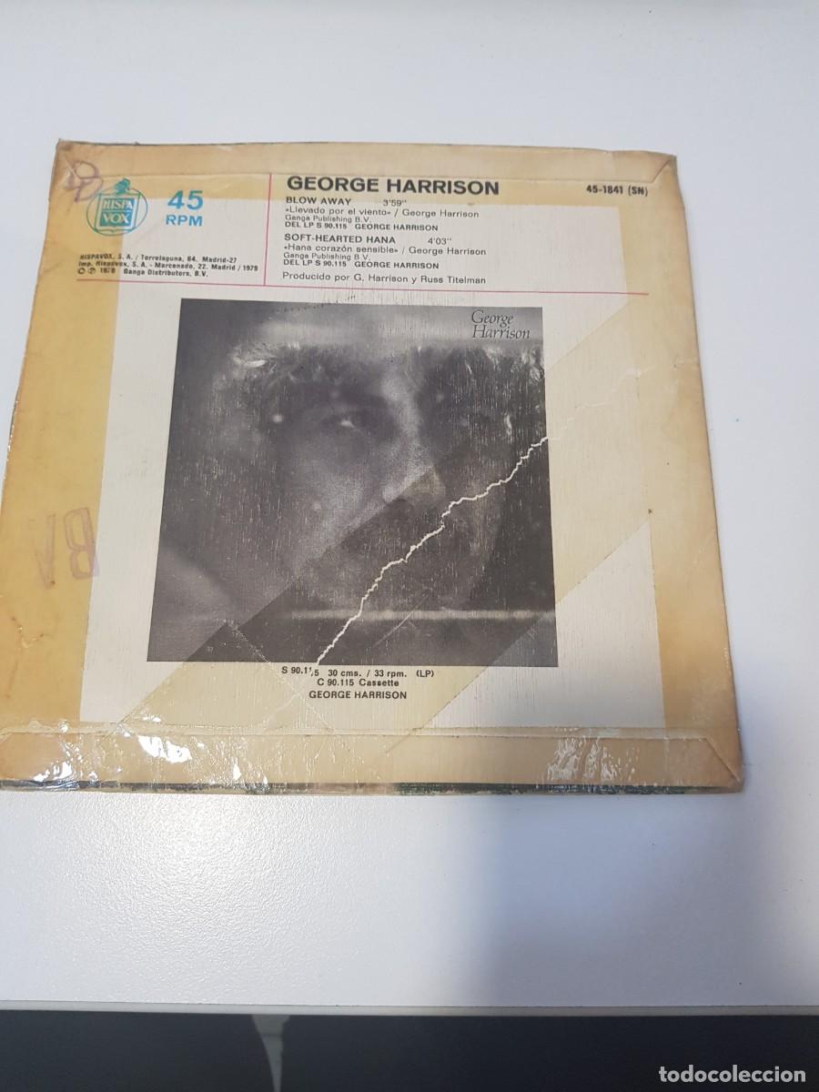 Discos de vinilo: Vinilo Single GEORGE HARRISON BLOW AWAY - Foto 2