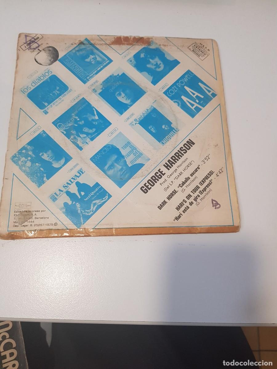 Discos de vinilo: Vinilo Single GEORGE HARRISON DARK HORSE - Foto 2