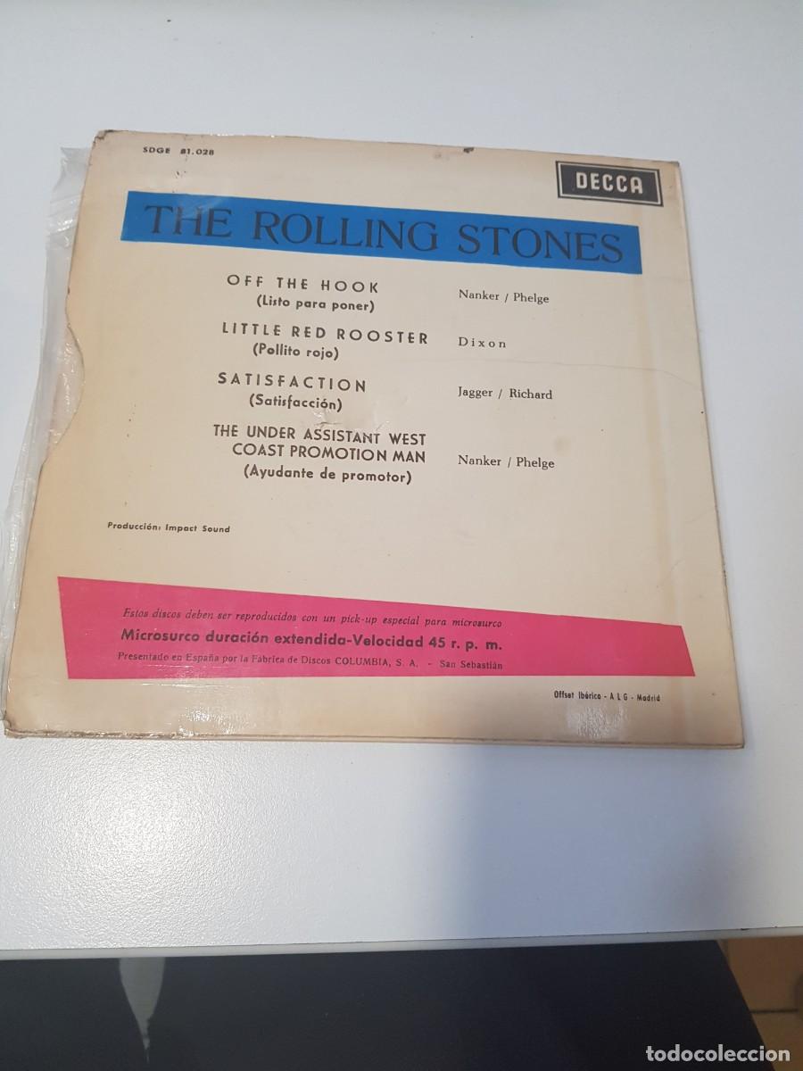 Discos de vinilo: Vinilo Single THE ROLLING STONES SATISFACTION OFF THE HOOK - Foto 2
