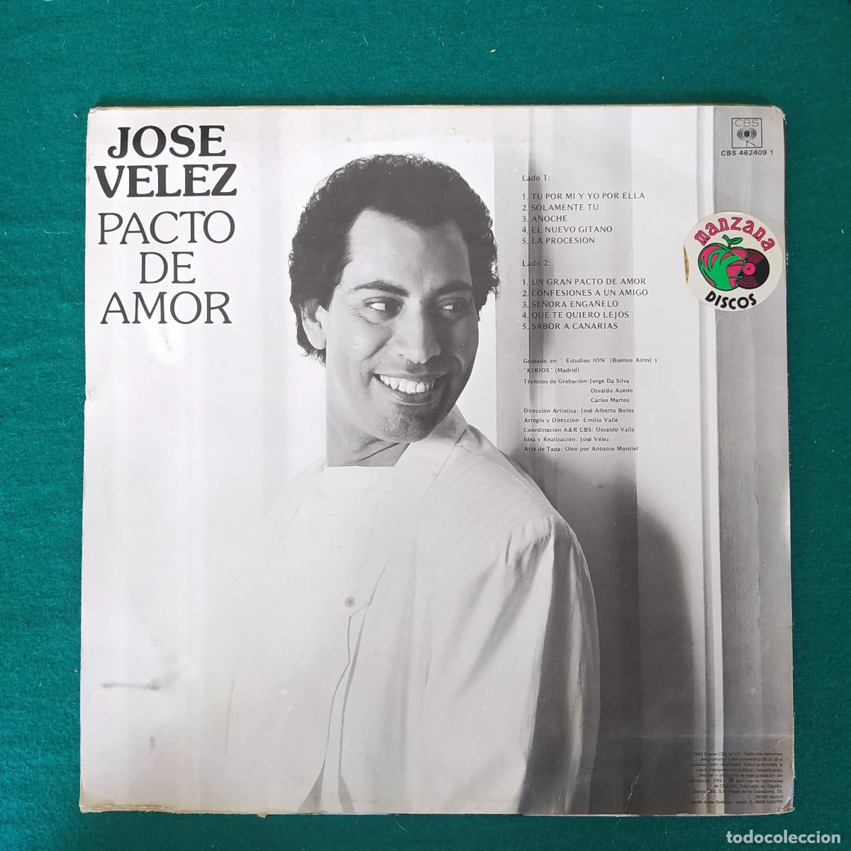 Discos de vinilo: Jose Velez &ndash; Pacto De Amor - Foto 2