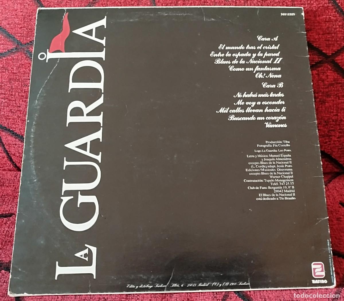 Discos de vinilo: LA GUARDIA ** V&aacute;monos ** VINILO LP 1988 - Foto 2