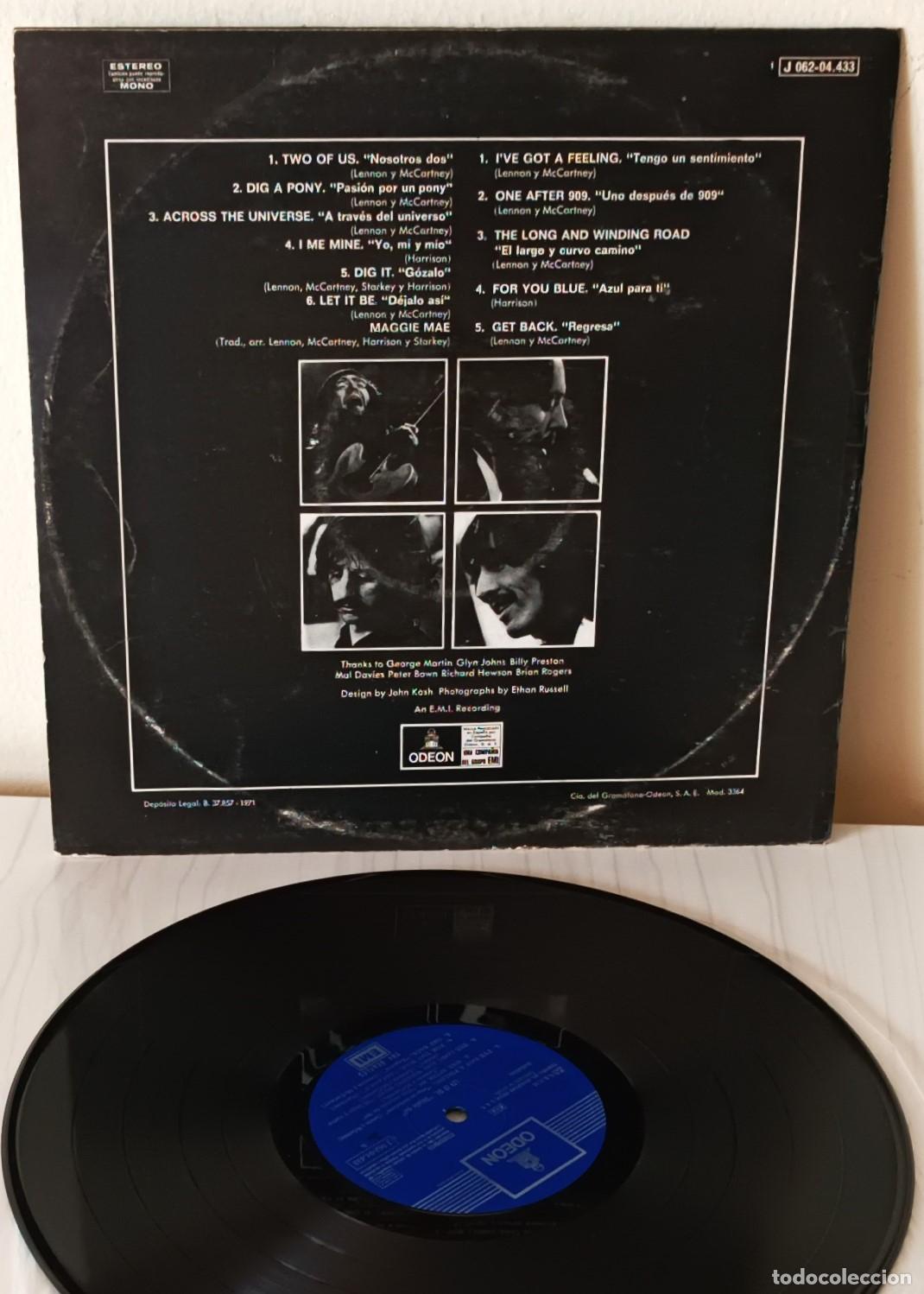 Discos de vinilo: THE BEATLES - LET IT BE ODEON - 1971 - Foto 2