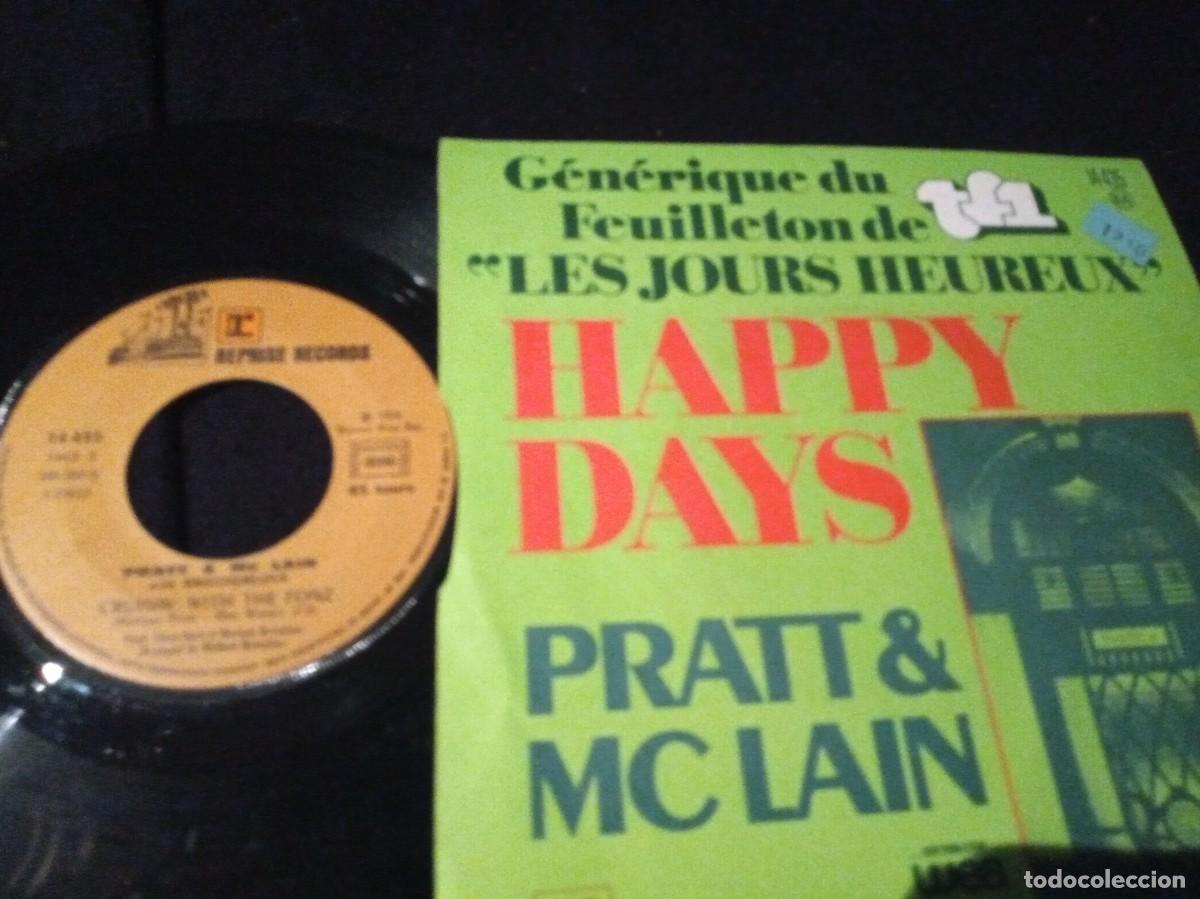 Discos de vinilo: HAPPY DAYS - TEMA CENTRAL DE LA SERIE DE TV - SINGLE. - Foto 2